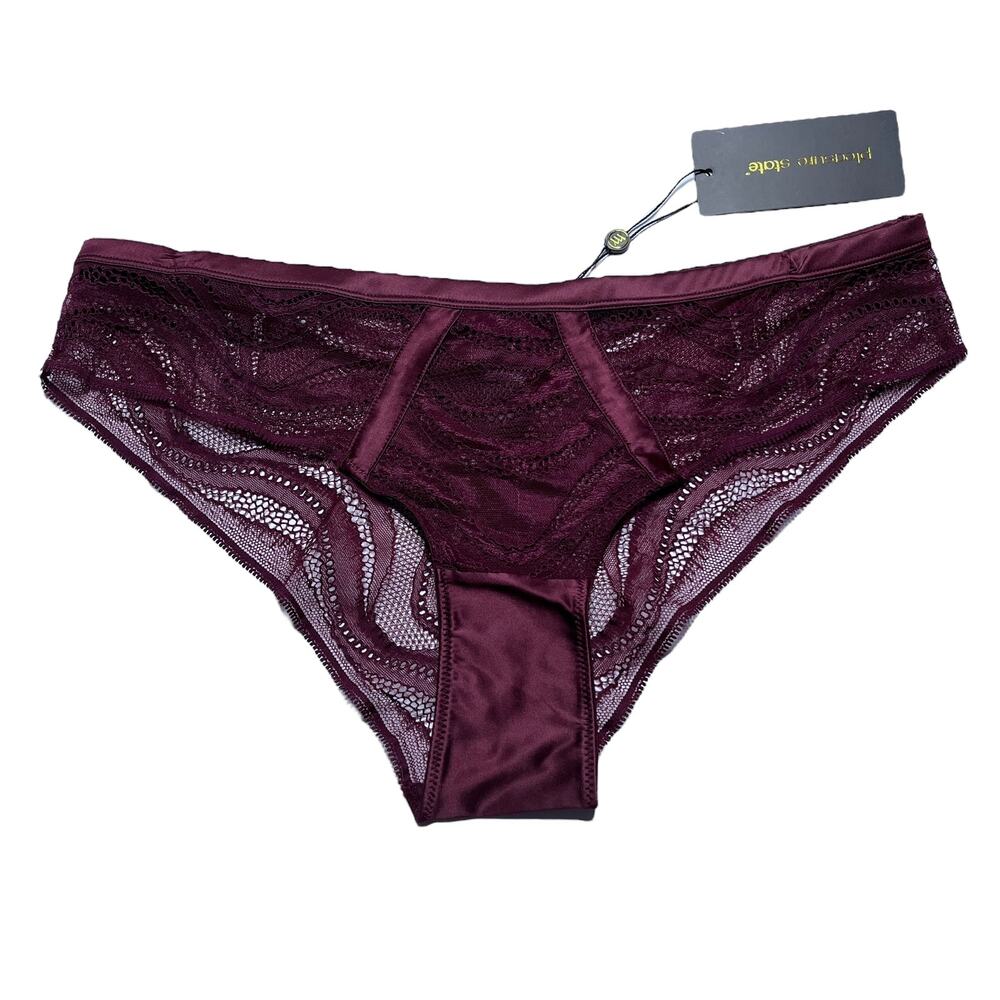 Frederick's of Hollywood Pleasure State Amelia Midi Brief Fig Panty Size XL